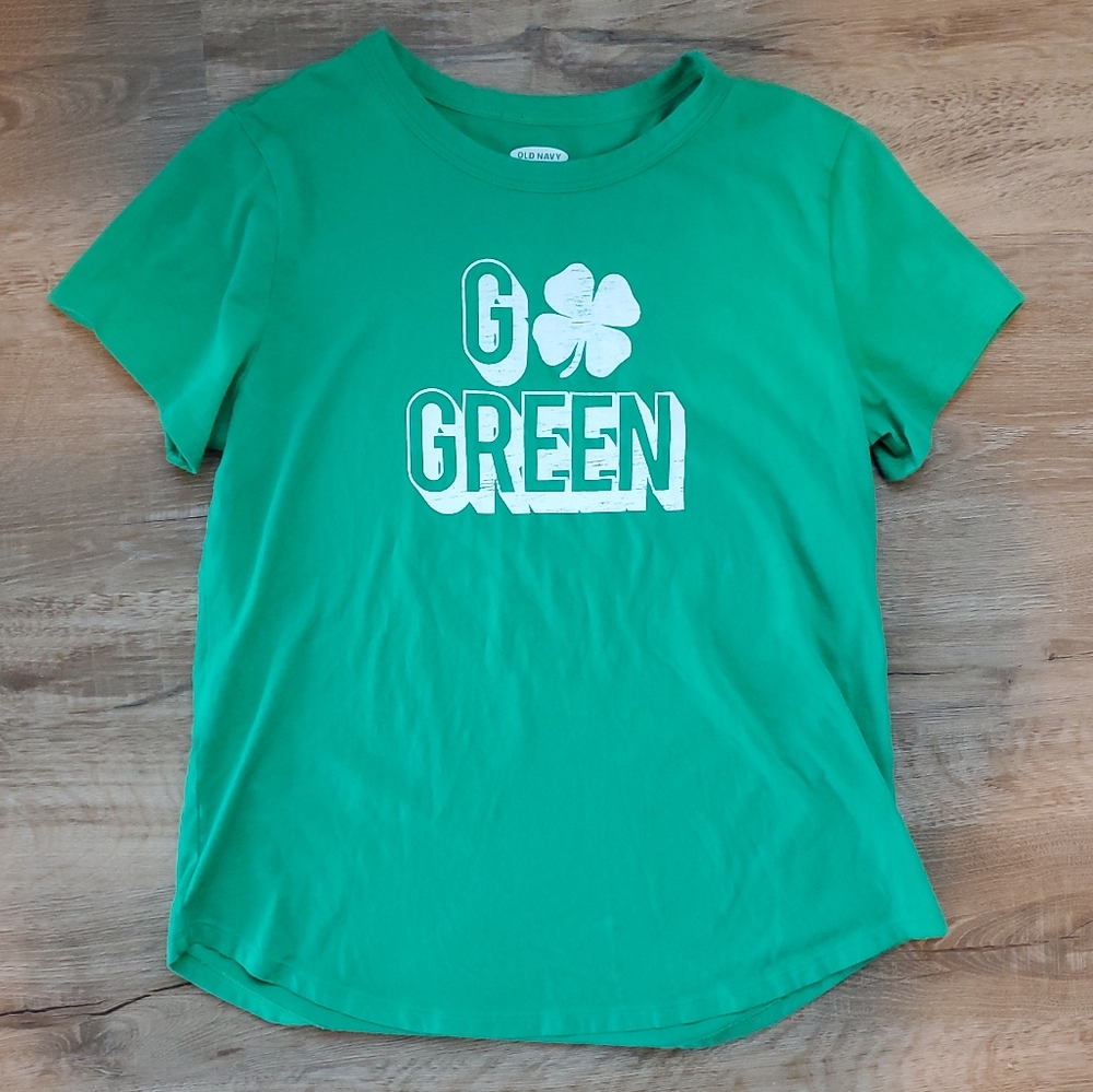 Old Navy St. Patrick's Day Go Green Tee Shirt